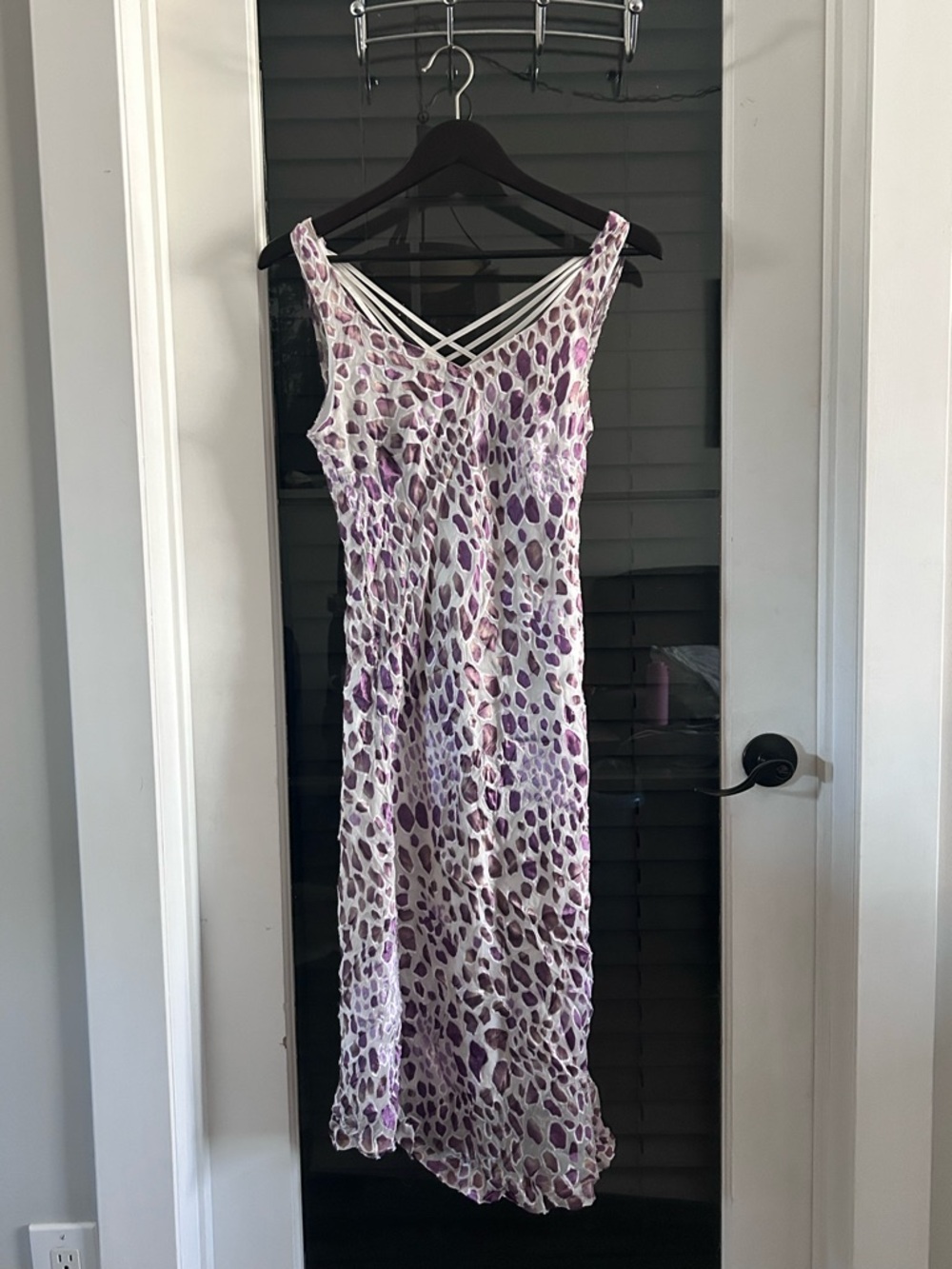 Animal Print Cowl-back Dress